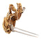 Broche Broche lion vintage en or jaune 18 carats, émeraudes et diamants 58 Facettes SP27 '(00329)