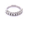 Bague 53 Bague demi-éternité vintage en or blanc 18 kt et diamants 58 Facettes AN362 (0079)