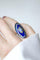 Bague 50.5 Bague navette XVIIIe siècle en or rose et argent émaillée 58 Facettes