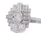 Bague 54 Bague Art déco en or blanc 18 kt avec diamants 58 Facettes AN388