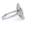 Bague 54 Bague Art déco en or blanc 18 kt avec diamants 58 Facettes AN388
