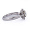 Bague 54 Bague vintage en or blanc 18 ct avec diamants 58 Facettes AN375 (00329)