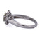 Bague 54 Bague vintage en or blanc 18 ct avec diamants 58 Facettes AN375 (00329)