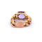 Bague 51 Bague vintage en or 18 ct avec améthyste 58 Facettes AN446 '(0079)