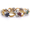 Bracelet Bracelet vintage en or jaune 18 carats avec diamants et pierres de couleur 58 Facettes BR100