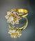 Bague 54.5 Bague marguerite en or jaune 18 carats et diamants 58 Facettes