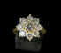 Bague 54.5 Bague marguerite en or jaune 18 carats et diamants 58 Facettes
