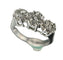 Bague 60 Bague trio de fleurs en or blanc 18 carats et diamants 58 Facettes