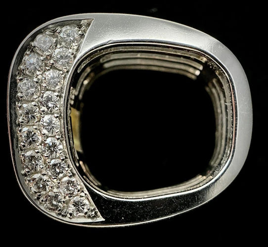 Bague 56 Bague en platine avec diamant jaune taille radiant 58 Facettes