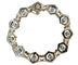 Bracelet Bracelet à motifs hexagonaux en or jaune 18 carats et diamants 58 Facettes