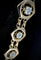 Bracelet Bracelet à motifs hexagonaux en or jaune 18 carats et diamants 58 Facettes