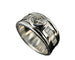 Bague 54 Bague en or blanc 18 carats sertie de diamants 58 Facettes