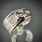 Bague 54 Bague en or blanc 18 carats sertie de diamants 58 Facettes
