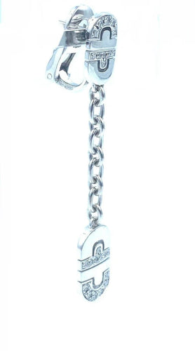 Boucles d'oreilles Bvlgari Parentesi - Boucles d’oreilles en or blanc 18K et diamants 58 Facettes