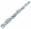 Bracelet Bracelet Art déco géométrique en platine et diamants 8 ct 58 Facettes