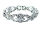 Bracelet Bracelet Art déco géométrique en platine et diamants 8 ct 58 Facettes