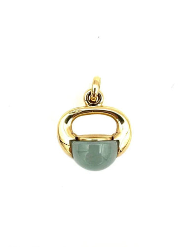 Pendentif Pomellato Luna - Pendentif en or jaune 18K et aigue-marine 58 Facettes