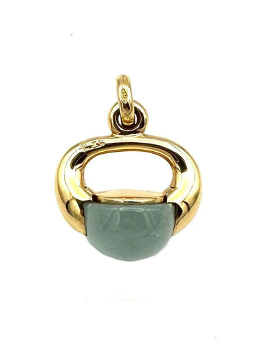 Pendentif Pomellato Luna - Pendentif en or jaune 18K et aigue-marine 58 Facettes