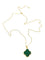 Collier Van Cleef & Arpels Magic Alhambra - Sautoir en or jaune 18K et malachite 58 Facettes