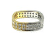 Bague 53 Bague vintage bicolore en or 18 carats et diamants 1,70 ct 58 Facettes