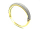 Bracelet Bucherer - Bracelet jonc ouvrant en or jaune 18K et diamants 58 Facettes