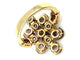 Bague 54 Bvlgari Allegra - Bague en or jaune 18K, saphirs et diamants 58 Facettes