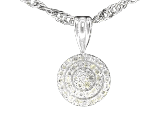 Pendentif Pendentif en or blanc et diamants 58 Facettes 2026