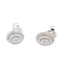 Boucles d'oreilles Boucles d’oreilles entourage en or blanc 14 carats avec diamants 58 Facettes 2027