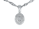 Pendentif Pendentif en or blanc avec diamants 58 Facettes 2028