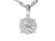 Pendentif Pendentif en or blanc 14 carats avec diamants 58 Facettes 2074