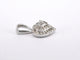 Pendentif Pendentif cœur en or blanc et diamants 58 Facettes 2078