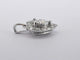 Pendentif Pendentif cœur en or blanc 14 carats avec diamants 58 Facettes 2082