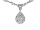 Pendentif Pendentif goutte en or blanc et diamants 58 Facettes 2077