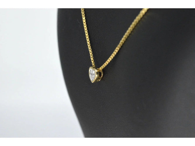 Pendentif Pendentif cœur en or 14 carats et diamant 58 Facettes 2098