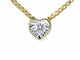 Pendentif Pendentif cœur en or 14 carats et diamant 58 Facettes 2098