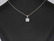 Pendentif Pendentif en or blanc 14 carats avec diamant taille brillant 58 Facettes 2190