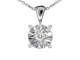 Pendentif Pendentif en or blanc 14 carats avec diamant taille brillant 58 Facettes 2190