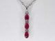 Pendentif Pendentif en or blanc 14 carats avec diamants et rubis 58 Facettes 2138
