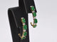 Boucles d'oreilles Boucles d'oreilles en or 14 carats avec diamants et émeraudes 58 Facettes 2135
