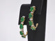 Boucles d'oreilles Boucles d'oreilles en or 14 carats avec diamants et émeraudes 58 Facettes 2135