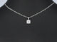 Pendentif Pendentif en or blanc 14 carats avec diamant 58 Facettes 2156