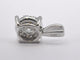 Pendentif Pendentif en or blanc 14 carats avec diamant 58 Facettes 2156
