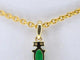 Pendentif Pendentif en or 14 carats avec diamants et émeraude 58 Facettes 2141