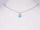 Pendentif Pendentif en or blanc 14 carats avec topaze 0,90 ct 58 Facettes 2202