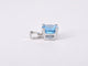 Pendentif Pendentif en or blanc 14 carats avec topaze 0,90 ct 58 Facettes 2202