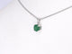 Pendentif Pendentif en or blanc 14 carats avec émeraude 58 Facettes 2205