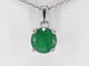 Pendentif Pendentif en or blanc 14 carats avec émeraude 58 Facettes 2205