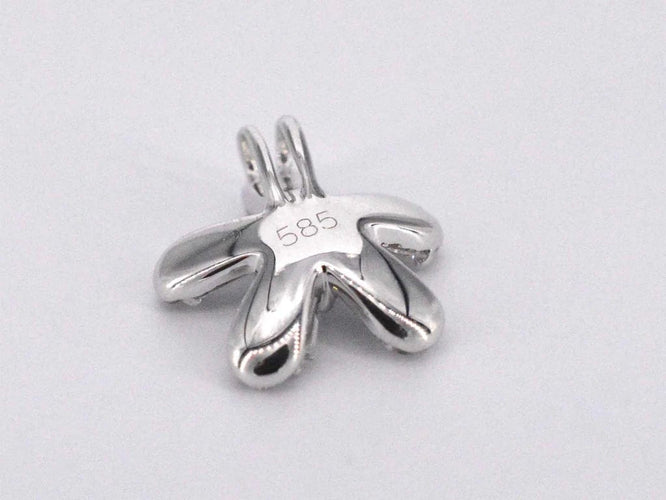 Pendentif Pendentif en or blanc 14 carats avec diamant 0,40 ct 58 Facettes 2218