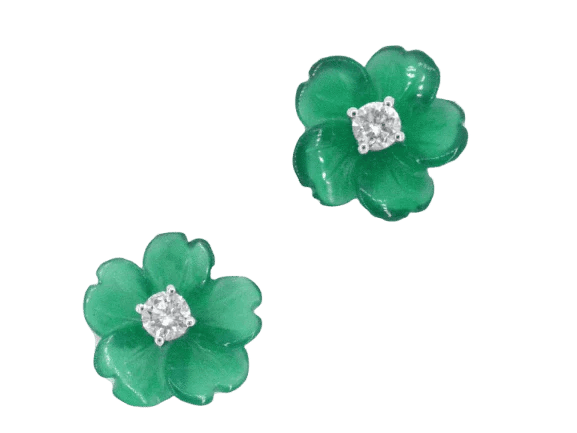 Boucles d'oreilles Boucles d’oreilles en or blanc 14 carats avec diamants 0,18 ct 58 Facettes 2258