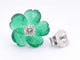 Boucles d'oreilles Boucles d’oreilles en or blanc 14 carats avec diamants 0,18 ct 58 Facettes 2258